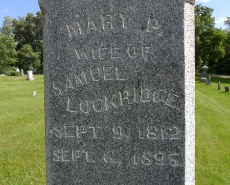 LOCKRIDGE, MARY P. - Warren County, Iowa | MARY P. LOCKRIDGE 