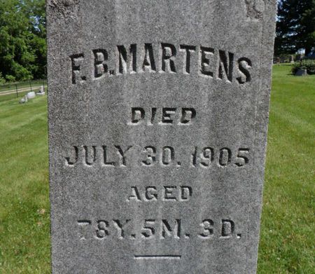 MARTENS, FERDINAND B. - Warren County, Iowa | FERDINAND B. MARTENS 