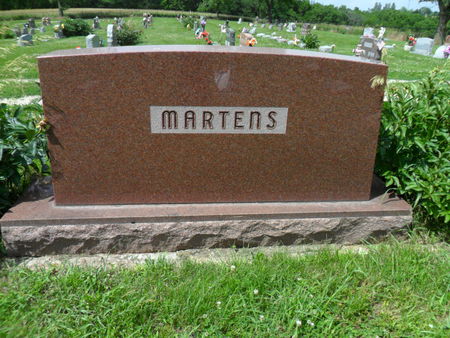 MARTENS, FAMILY STONE - Warren County, Iowa | FAMILY STONE MARTENS 
