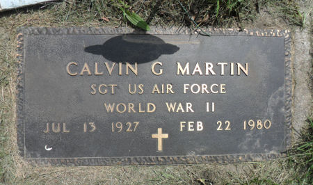 MARTIN, CALVIN G - Warren County, Iowa | CALVIN G MARTIN 
