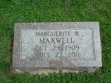MAXWELL, MARGUERITE B. - Warren County, Iowa | MARGUERITE B. MAXWELL 