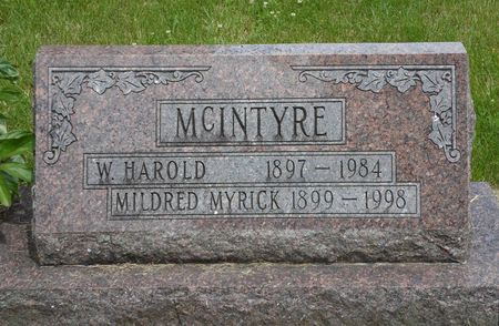 MYRICK MCINTYRE, MILDRED - Warren County, Iowa | MILDRED MYRICK MCINTYRE 