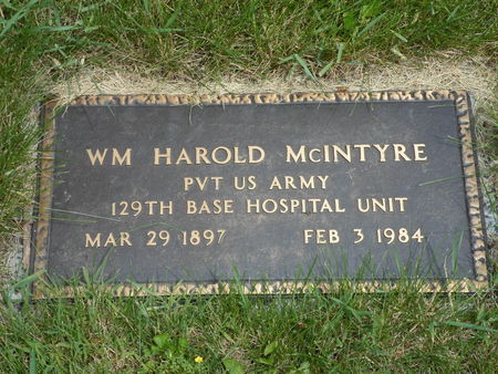 MCINTYRE, WILLIAM HAROLD - Warren County, Iowa | WILLIAM HAROLD MCINTYRE 