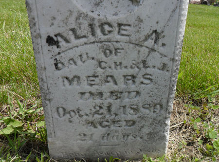 MEARS, ALICE A. - Warren County, Iowa | ALICE A. MEARS 