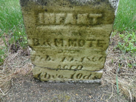 MOTE, INFANT SON - Warren County, Iowa | INFANT SON MOTE 