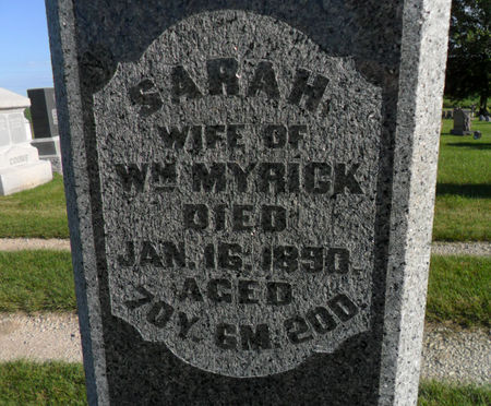 MYRICK, SARAH - Warren County, Iowa | SARAH MYRICK 