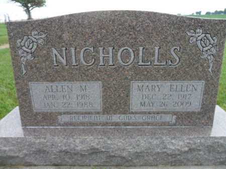 NICHOLLS, MARY ELLEN - Warren County, Iowa | MARY ELLEN NICHOLLS 