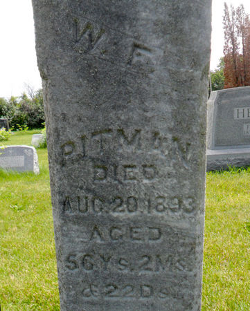 PITMAN, WILLIAM FRANKLIN - Warren County, Iowa | WILLIAM FRANKLIN PITMAN 