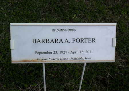 PORTER, BARBARA A. - Warren County, Iowa | BARBARA A. PORTER 