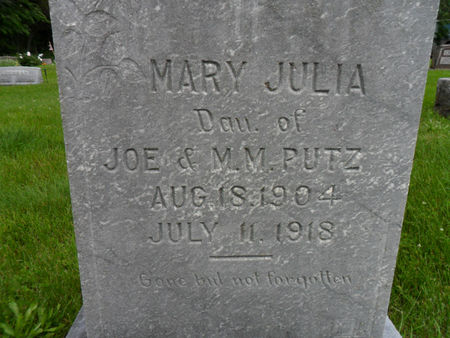 PUTZ, MARY JULIA - Warren County, Iowa | MARY JULIA PUTZ 