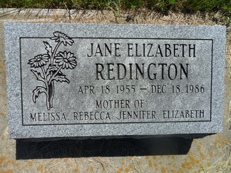 REDINGTON, JANE ELIZABETH - Warren County, Iowa | JANE ELIZABETH REDINGTON 