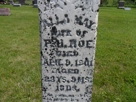 ROE, ALLA MAY - Warren County, Iowa | ALLA MAY ROE 