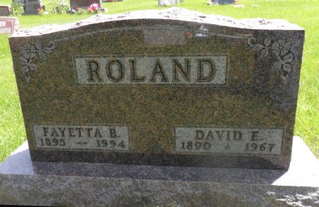 ROLAND, DAVID E. - Warren County, Iowa | DAVID E. ROLAND 