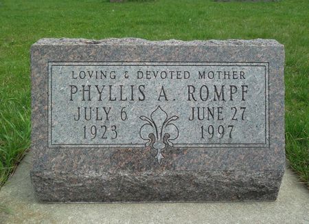 ROMPF, PHYLLIS A. - Warren County, Iowa | PHYLLIS A. ROMPF 