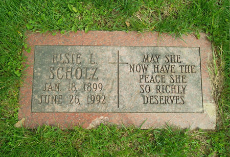 SCHOLZ, ELSIE L. - Warren County, Iowa | ELSIE L. SCHOLZ 