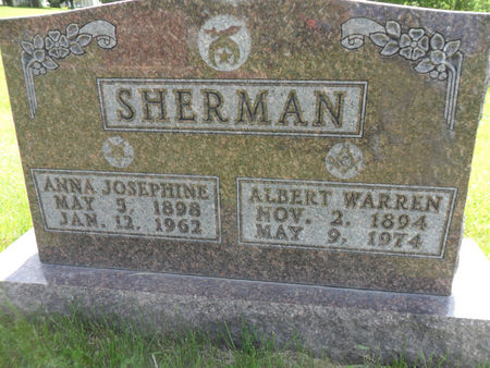 SHERMAN, ANNA JOSEPHINE - Warren County, Iowa | ANNA JOSEPHINE SHERMAN 