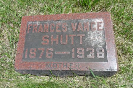 VANCE SHUTT, FRANCES - Warren County, Iowa | FRANCES VANCE SHUTT 