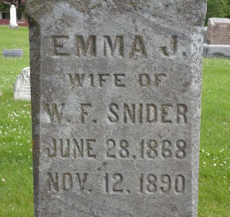 SNIDER, EMMA J. - Warren County, Iowa | EMMA J. SNIDER 