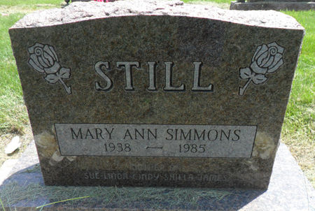 SIMMONS STILL, MARY ANN - Warren County, Iowa | MARY ANN SIMMONS STILL 