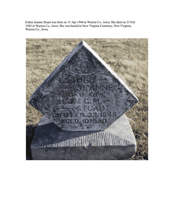 STUART, ESTHER JEANNE - Warren County, Iowa | ESTHER JEANNE STUART 