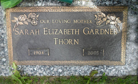 THORN, SARAH ELIZABETH - Warren County, Iowa | SARAH ELIZABETH THORN 