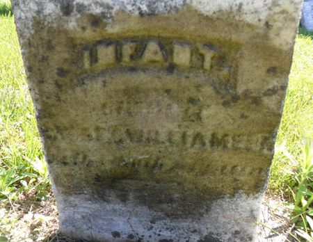 WILLIAMSON, INFANT DAUGHTER - Warren County, Iowa | INFANT DAUGHTER WILLIAMSON 