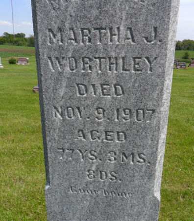 WORTHLEY, MARTHA J. - Warren County, Iowa | MARTHA J. WORTHLEY 