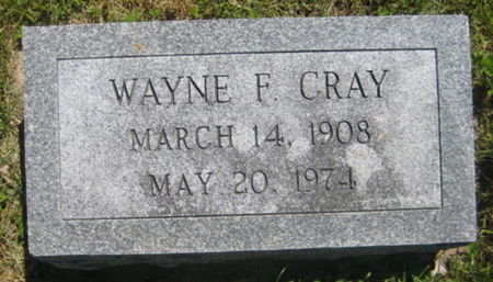 CRAY, WAYNE F. - Washington County, Iowa | WAYNE F. CRAY 