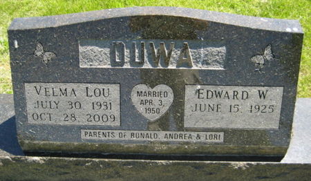 DUWA, VELMA LOU - Washington County, Iowa | VELMA LOU DUWA 