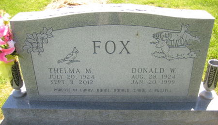 FOX, DONALD W. - Washington County, Iowa | DONALD W. FOX 