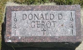 GEROT, DONALD D. - Washington County, Iowa | DONALD D. GEROT 