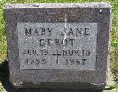 GEROT, MARY JANE - Washington County, Iowa | MARY JANE GEROT 