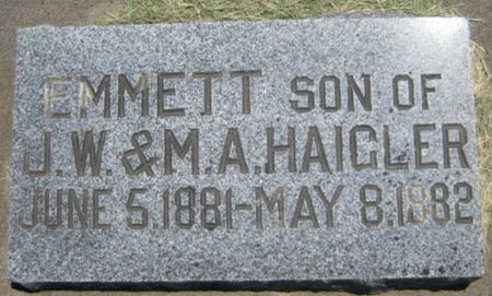 HAIGLER, EMMETT - Washington County, Iowa | EMMETT HAIGLER 