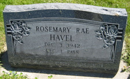 HAVEL, ROSEMARY RAE - Washington County, Iowa | ROSEMARY RAE HAVEL 