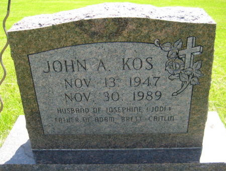 KOS, JOHN A. - Washington County, Iowa | JOHN A. KOS 