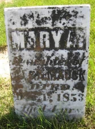 MAUCK, MARY A. - Washington County, Iowa | MARY A. MAUCK 