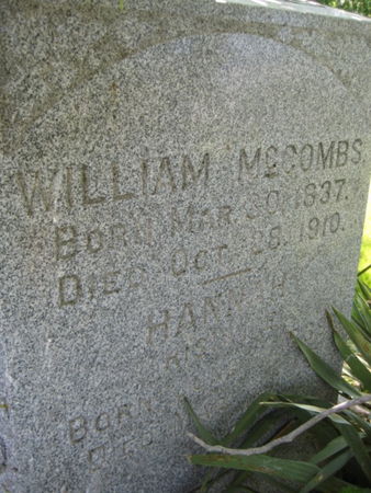 MCCOMBS, WILLIAM - Washington County, Iowa | WILLIAM MCCOMBS 