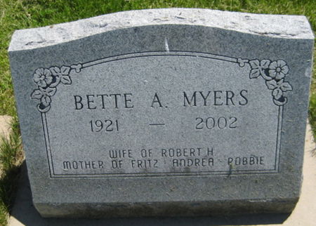 MYERS, BETTE A. - Washington County, Iowa | BETTE A. MYERS 