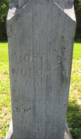 NOECKER, JOHN B - Washington County, Iowa | JOHN B NOECKER 