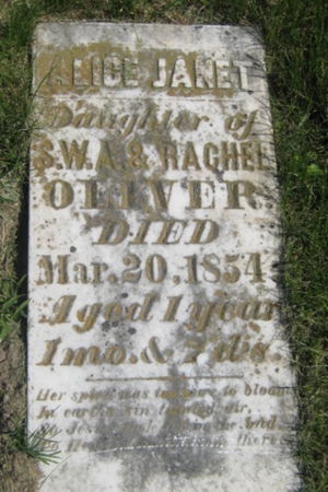 OLIVER, ALICE JANET - Washington County, Iowa | ALICE JANET OLIVER 