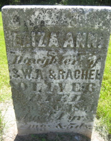 OLIVER, ELIZA ANN - Washington County, Iowa | ELIZA ANN OLIVER 