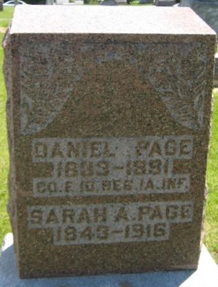 PAGE, SARAH A. - Washington County, Iowa | SARAH A. PAGE 