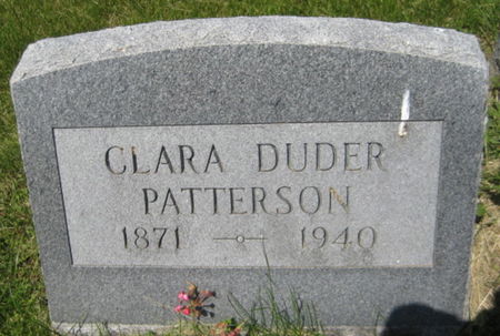 DUDER PATTERSON, CLARA - Washington County, Iowa | CLARA DUDER PATTERSON 