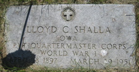 SHALLA, LLOYD C. - Washington County, Iowa | LLOYD C. SHALLA 