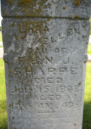 SHARPE, AZORA ELLEN - Washington County, Iowa | AZORA ELLEN SHARPE 