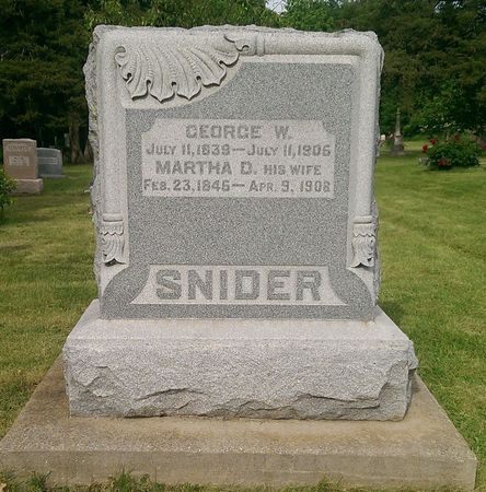 DAVISON SNIDER, MARTHA D - Washington County, Iowa | MARTHA D DAVISON SNIDER 