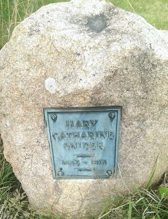 SNIDER, MARY CATHERINE - Washington County, Iowa | MARY CATHERINE SNIDER 