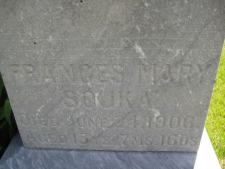 SOJKA, FRANCES MARY - Washington County, Iowa | FRANCES MARY SOJKA 