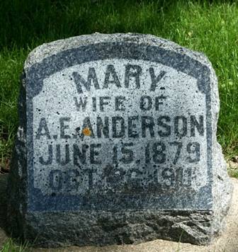 LUNSTRUM ANDERSON, MARY - Winnebago County, Iowa | MARY LUNSTRUM ANDERSON 