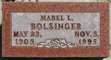 BOLSINGER, MABEL L. - Winnebago County, Iowa | MABEL L. BOLSINGER 